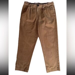 L.L. Bean Corduroy Pants Mens 36x31 Brown Straight Fit Classic Casual Pockets
